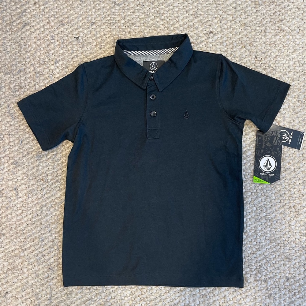 Volcom Boys Youth Polo (size: 6T / Color: black)